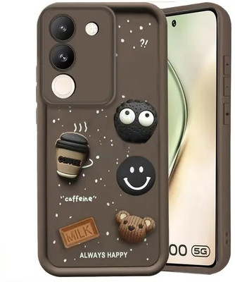 Seetu Back Cover for Vivo Y200 5G(Brown)