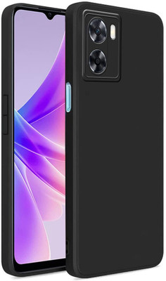 Imake Back Cover for Oppo A77s 5G(Black, Camera Bump Protector, Silicon, Pack of: 1)