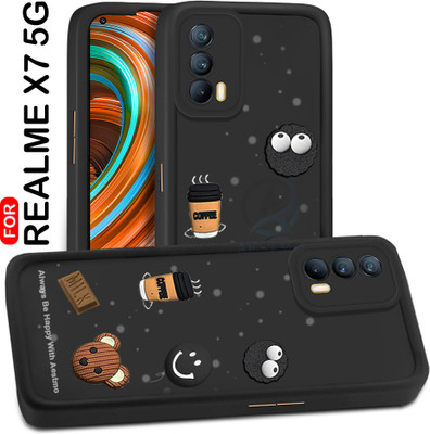 AESTMO Back Cover for Realme X7 5G(Black, 3D Case, Silicon, Pack of: 1)