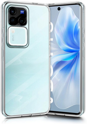 SUCH Back Cover for Back Cover for Vivo V30 Pro 5G (Transparent, Flexible, Silicon, Pack of: 1)(Transparent, Camera Bump Protector, Silicon)