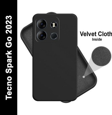 GLOBAL NOMAD Back Cover for Tecno Spark Go 2023(Black, Flexible, Silicon, Pack of: 1)