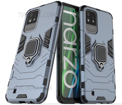 Cover Alive Back Cover for Realme Narzo 50i(Blue, Shock Proof, Pack of: 1)