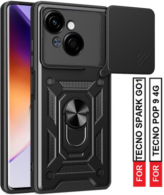 Vkmei Back Cover for Tecno Spark Go 1, Tecno Pop 9 4G(Black, Shock Proof, Pack of: 1)