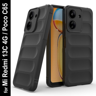 Zapcase Back Cover for Redmi 13C 4G(Black, 3D Case, Silicon, Pack of: 1)