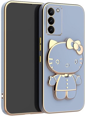 ZimniasO Back Cover for ZimniasO 3D Kitty Folding Stand and Mirror Back Case Compatible Vivo Y200E 5G/T3 5g(Blue, Shock Proof, Pack of: 1)