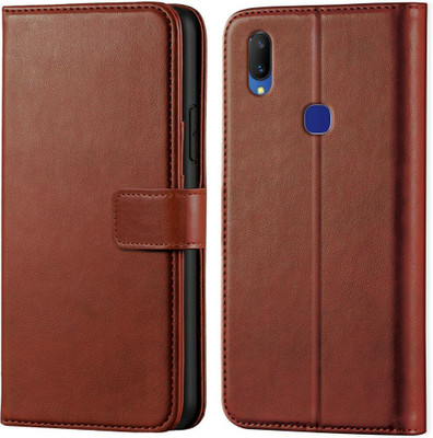 TINGTONG Back Cover for Vivo Y91(Brown, Dual Protection, Pack of: 1)