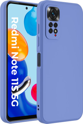Artistque Back Cover for Redmi Note 11(Blue, Matte Finish, Silicon, Pack of: 1)