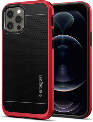 Spigen Neo Hybrid Back Cover for Apple iPhone 12 Pro, Apple iPhone 12(Red, Shock Proof, Pack of: 1)