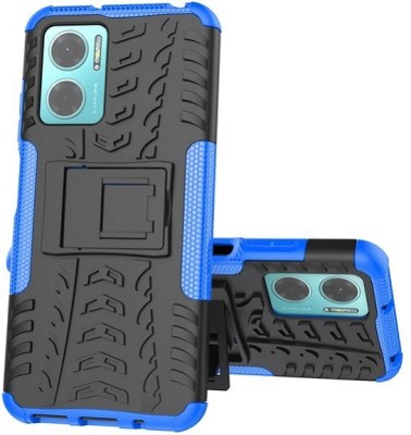 Accessories Kart Back Cover for Redmi 11 prime 5G,Redmi 11 prime 4G,Poco M4 5G,PocoM5 Dazzle tyre case with kick stand(Blue, Shock Proof, Pack of: 1)