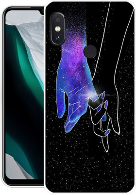 DUGGA Back Cover for Redmi Note 5 Pro, MZB6079IN, GIRL, BOY, HAND, LOVE, COUPLE(Black, Flexible, Silicon, Pack of: 1)