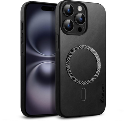 KARWAN Back Cover for Apple iPhone 15 Pro Max(Black, Shock Proof, Pack of: 1)