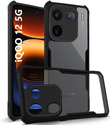 INSTYLE Back Cover for iQOO 12 5G(Black, Grip Case, Pack of: 1)