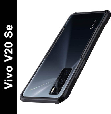 DMJHP Back Cover for Vivo V20 SE(Black, Pack of: 1)