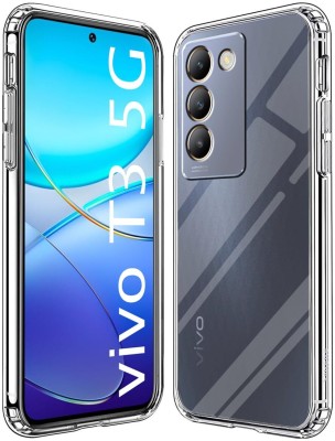 ASVALBUY Bumper Case for Vivo T3 5G(Transparent, Shock Proof, Silicon, Pack of: 1)