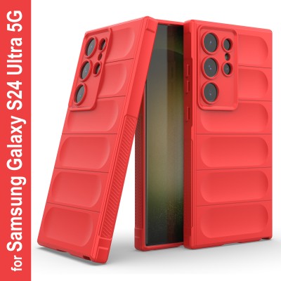 Zapcase Back Cover for Samsung Galaxy S24 Ultra 5G(Red, 3D Case, Silicon, Pack of: 1)