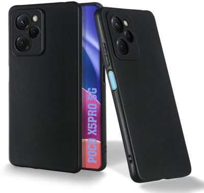 KGL KING Back Cover for POCO X5 Pro 5G(Black, Camera Bump Protector, Silicon, Pack of: 1)