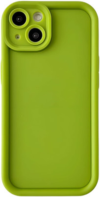 SCALEBEE Back Cover for Apple iPhone 13 Soft Silicon Anti Shock Scratch Proof Camera Protection Phone Case(Green, Flexible, Silicon, Pack of: 1)