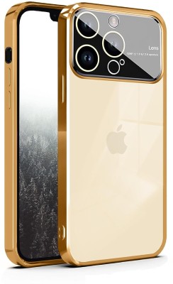 mobies Back Cover for Apple iPhone 11 Pro Max Lens Back Cover(Gold, Transparent, Camera Bump Protector, Silicon)