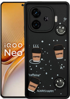 am collection Back Cover for Vivo iQOO Neo 10R 3D Coffee Cartoon Case Back Cover| Camera Protection case(Black, 3D Case, Silicon, Pack of: 1)