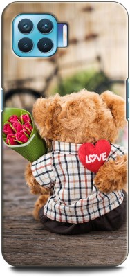 INDICRAFT Back Cover for OPPO F17 Pro CUTE TEDDY, TEDDY BEAR, LOVE, HEART, RED ROSE(Multicolor, Shock Proof, Pack of: 1)