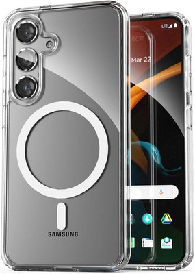 Kosher Traders Back Cover for Samsung Galaxy S24 Plus ( Polycarbonate compatible with MAGSAFE Case )(Transparent, Dual Protection)
