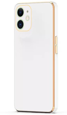 WEBKREATURE Back Cover for Apple iPhone 11(White, Gold, Camera Bump Protector, Silicon, Pack of: 1)