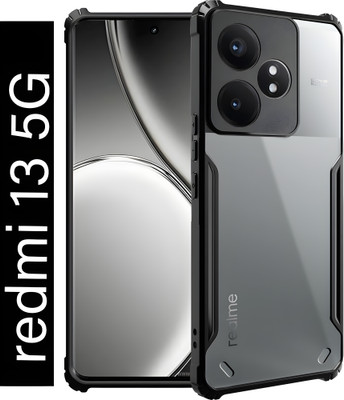 King Maker Back Cover for Redmi 13 5G(Black, Dual Protection, Pack of: 1)