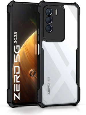 WOW Imagine Back Cover for Infinix Zero 5G 2023 360 Degree Camera Protection | Transparent Hybrid(Black, Camera Bump Protector, Pack of: 1)