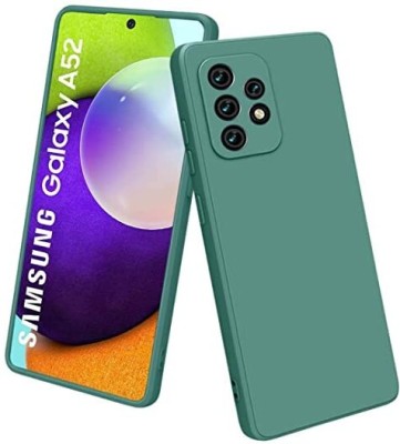 TRUEUPGRADE Back Cover for Samsung Galaxy A52 / A52s 5G(Green, Flexible, Silicon, Pack of: 1)