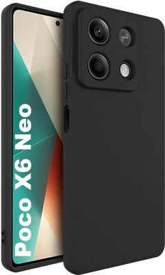 DMJHP Back Cover for Poco X6 Neo 5G(Black, Dual Protection, Pack of: 1)