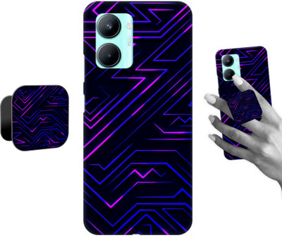 COBIERTAS Back Cover for Realme C33(Multicolor, Cases with Holder, Pack of: 2)