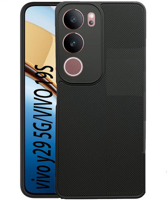 SUCH Flip Cover for Back Cover for Vivo Y29 5G Anti burst Back Cover (Black, Dual Protection, Pack of: 1)(Black, Camera Bump Protector, Silicon, Pack of: 1)