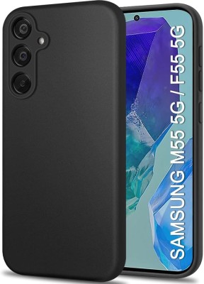 COVJ Back Cover for Samsung Galaxy M55 5G / F55 5G(Transparent, Grip Case, Silicon, Pack of: 1)