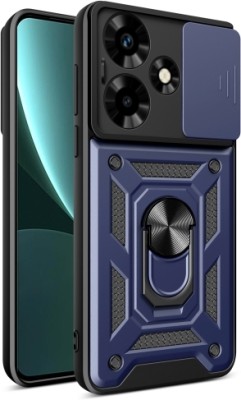 KrKis Back Cover for Infinix HOT 30i(Blue, Slider, Pack of: 1)