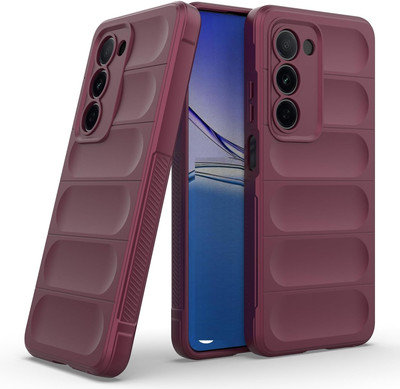 Cover Alive Back Cover for OPPO K13x 5G(Maroon, Camera Bump Protector, Pack of: 1)