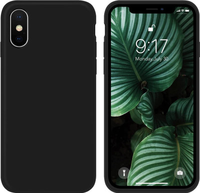 SRT Back Cover for Apple iPhone XS Max(Black, Matte Finish, Silicon, Pack of: 1)