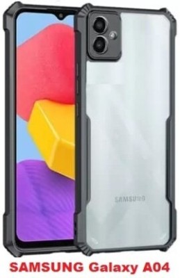 XOVO Back Cover for Samsung Galaxy F04, Samsung Galaxy A04E, Samsung Galaxy M10(Transparent, Dual Protection, Pack of: 1)