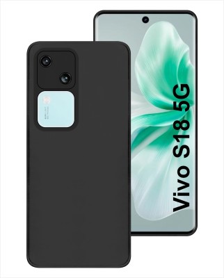 SBMS Back Cover for Vivo S18 5G(Black, Shock Proof, Silicon, Pack of: 1)