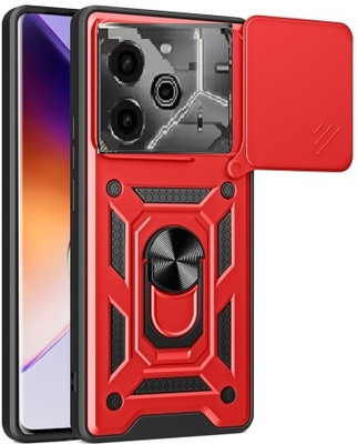 RUNICHA Back Cover for Tecno Pova 6 Pro 5G(Red, Shock Proof, Pack of: 1)