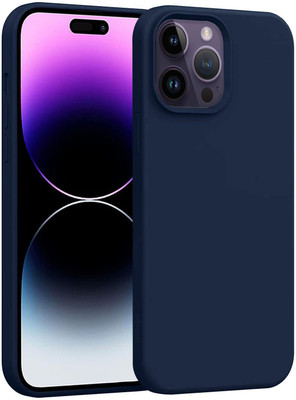 Cestny Back Cover for iPhone 14 Pro Max(Blue, Flexible, Silicon, Pack of: 1)