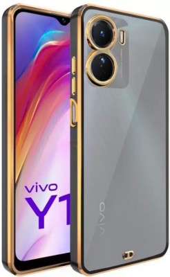 A3sprime Back Cover for vivo Y16, Soft Silicon Transparent with Drop Protective Back Case(Black, Transparent, Camera Bump Protector, Silicon, Pack of: 1)