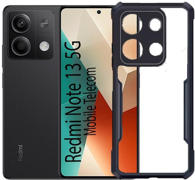 S-Gripline Back Cover for Redmi Note 13 5G, Premium Bumper Transparent Drop Protection(Black)