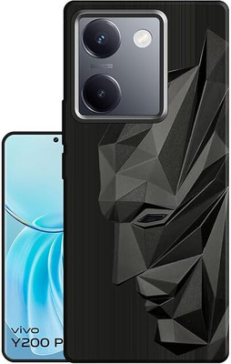 SAMRIN Back Cover for Vivo Y200 Pro 5G Vivo Y300 Plus 5G 0025(Black, Silicon, Pack of: 1)
