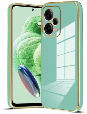 VOSKI Back Cover for Redmi Note 12 Pro 5G 6D Chrome Electroplated Slim Shockproof Case(Green, Electroplated, Silicon, Pack of: 1)