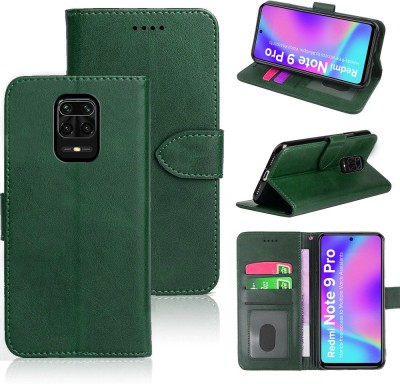 SMARTPOCKET Back Cover for Mi Redmi Note 9 Pro(Green, Dual Protection, Pack of: 1)