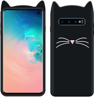BINTAGE Back Cover for Samsung S10 Lite (2018)(Black, Grip Case, Silicon, Pack of: 1)