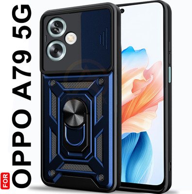 AelVouX Back Cover for Oppo A79 5G(Blue, Ring Case, Pack of: 1)