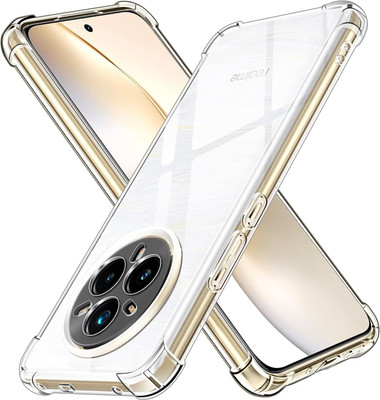 CLOVYR Back Cover for Realme 14 Pro Plus 5G Bumper Silicon Transparent Case(Transparent, Camera Bump Protector, Silicon, Pack of: 1)