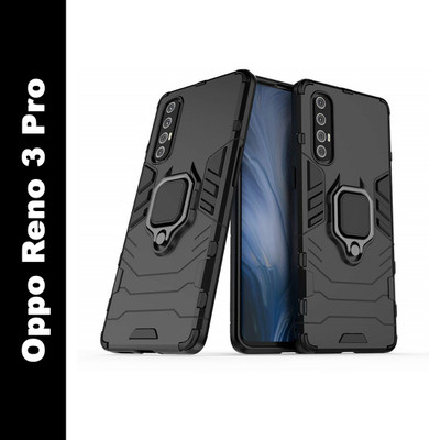 ROSALINE Back Cover for Oppo Reno 3 Pro(Black, Shock Proof, Pack of: 1)