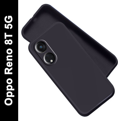 Artistque Back Cover for Oppo Reno8T 5G(Black, Flexible, Silicon, Pack of: 1)